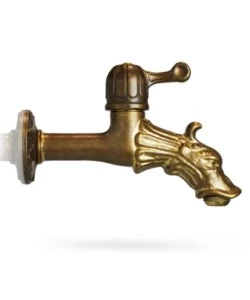 Rubinetto per fontana da giardino in ottone bronzato r2 da 1/2' - kam